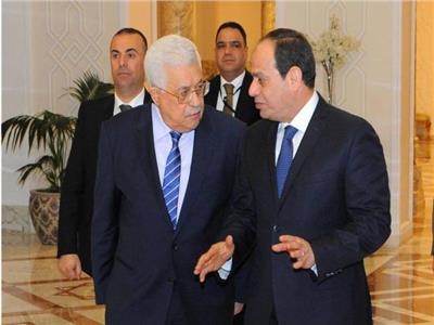 الرئيس السيسي ونظيره الفلسطيني محمود عباس