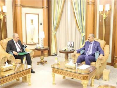السفير المصري في اليمن يلتقي رئيس المجلس الانتقالي