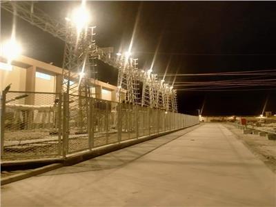 إطلاق التيار الكهربائي على محطة محولات أسيوط شرق 