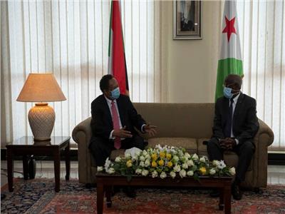 رئيس جمهورية جيبوتي ورئيس مجلس الوزراء السوداني