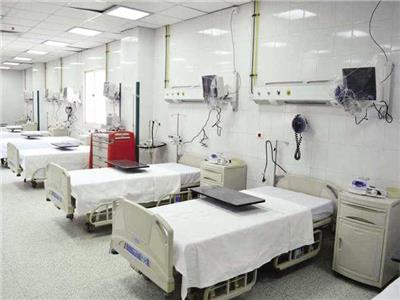 صورة لغرفة رعاية المرضى بإحدي مستشفيات العزل