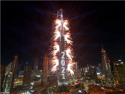 صورة من احتفالات دبي بالعام الجديد