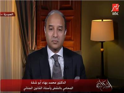 الدكتور محمد بهاء أبو شقة أستاذ القانون الجنائي