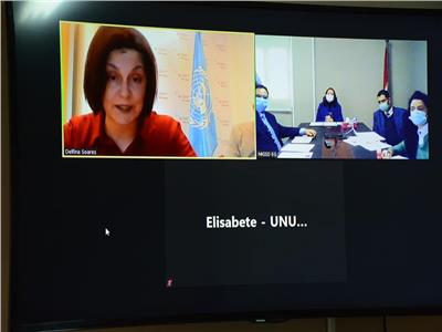  توقيع بروتوكول تعاون بين التخطيط  وجامعة الامم المتحدة عبر تقنية الفيديو كونفرانس،