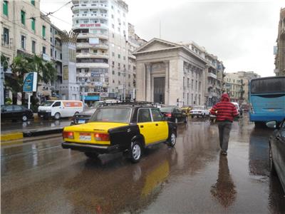 أمطار نوة الفيضة الكبرى بالإسكندرية