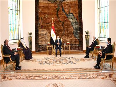 لقاء الرئيس السيسي بعادل العسومي برئيس البرلمان العربي