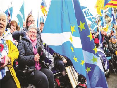 أنصار حزب اسكتلندا الوطنى يريدون بقاء اسكتلندا فى الاتحاد الأوروبى