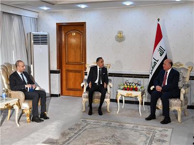 وزير الخارجيّة العراقي يستقبل السفير المصري بمناسبة انتهاء مهام عمله الدبلوماسيّة 