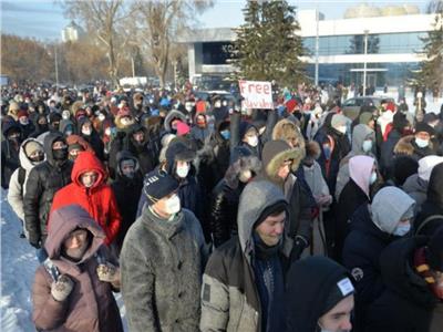 المظاهرات في روسيا 