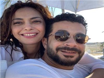 داليا مصطفى وزوجها الفنان شريف سلامة