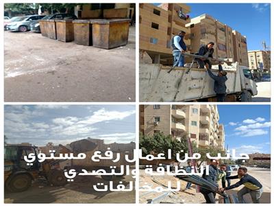 حملات نظافة في هضبة الأهرام في حي الهرم
