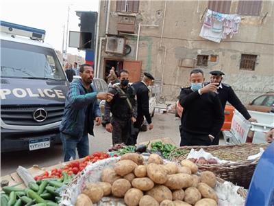 محاضر إشغالات ومصادرة مضبوطات في حملة لحي ثالث الإسماعيلية