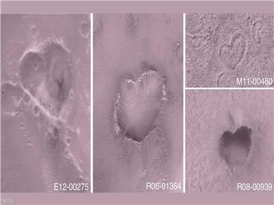  ناسا تنشر صور قلوب على  «المريخ» 