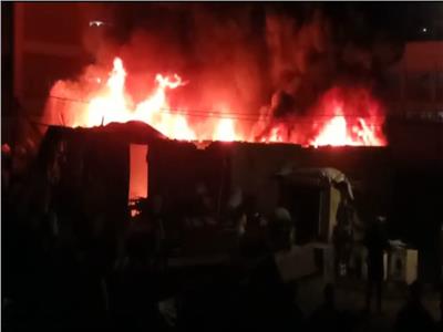 انفجار شديد بمسودع خردة  في قرية بطنطا