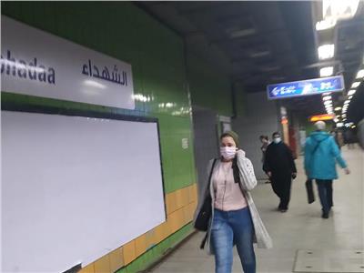 مترو الأنفاق يشدد على الركاب تنفيذ قرار مجلس الوزارء