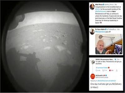 مستخدمو وسائل التواصل الاجتماعي  يحتفلون بهبوط مركبة ناسا على الكوكب الأحمر