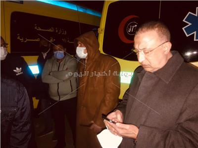 محافظ الاسكندرية يتابع ضحايا مركب مريوط الغارق