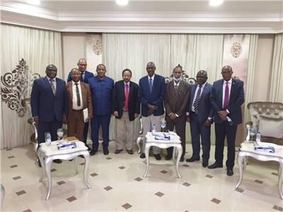 رئيس مجلس الوزراء السوداني عبدالله حمدوك مع وفد الكونغو