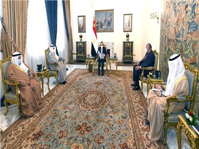 الرئيس عبدالفتاح السيسي خلال استقباله وزير الخارجية الكويتي