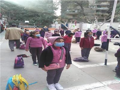 مدارس الجيزة تستقبل أبنائها وسط إجراءات احترازية مشددة