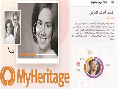 تطبيق شركة "My Heritage"  لعلم الأنساب واختبار الحمض النووى 