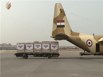 صورة من المساعدات المصرية