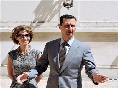 بشار الأسد وزوجته أسماء