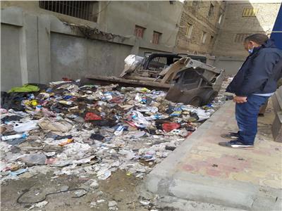 حملة نظافة بمدرسة المهندس منير عطية تمهيدا لاستلامها وافتتاحها
