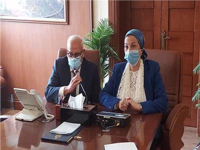 اجتماع وزيرة البيئة مع محافظ بورسعيد
