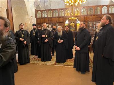 الوفد الرهباني الروسي يزور "البراموس" 