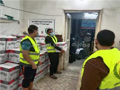 توزيع كراتين صندوق تحيا مصر في المنيا