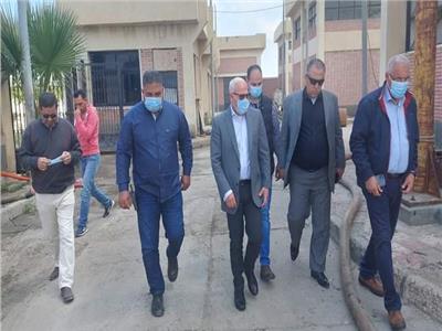 محافظ بورسعيد يتفقد محطة الصرف الصحي ١ بالمنطقة الصناعية جنوب بورسعيد 