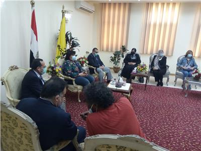 محافظ شمال سيناء يستقبل وزيرة الثقافة