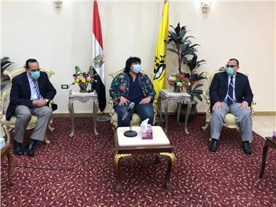  وزيرة الثقافة تلتقى محافظ شمال سيناء بالعريش