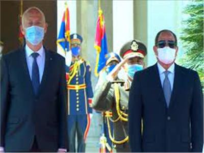 الرئيس السيسى مع نظيره التونسى قيس سعيد