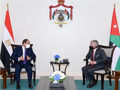 لقاء سابق بين الرئيس عبدالفتاح السيسي والملك عبدالله الثاني - أرشيفية