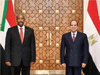 الرئيس السيسي ورئيس مجلس السيادة الانتقالي السوداني - أرشيفية