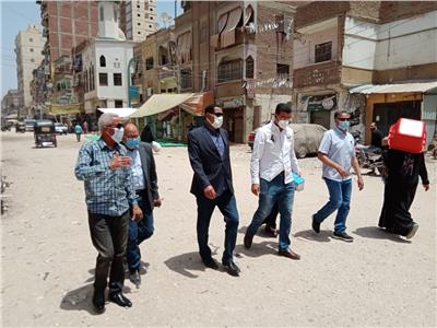 رئيس مركز و مدينة المحله الكبرى يتابع أعمال التطوير بقرية محلة أبو على