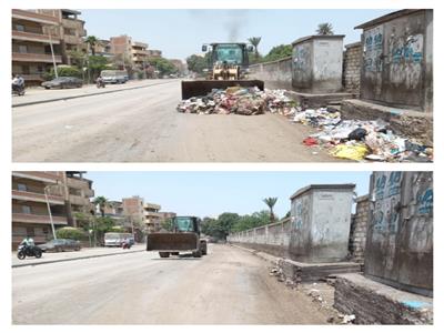 حملة نظافة موسعة في أوسيم بالجيزة
