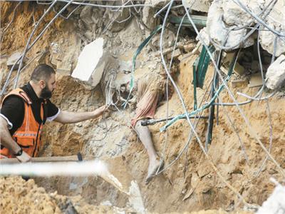  ضحايا وأشلاء وحطام نتيجة العدوان الإسرائيلى على غزة