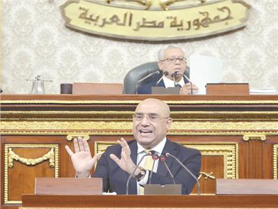 د. عاصم الجزار خلال  كلمته بالجلسة العامة بالبرلمان       