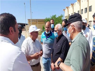 محافظ بورسعيد يتفقد محطة تسمين الماشية بجنوب بورسعيد