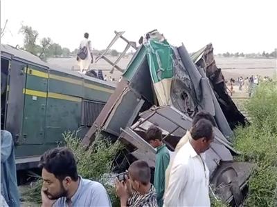 حادث تصادم قطاري باكستان