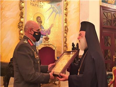  البابا ثيودوروس يستقبل  الحرس الوطني القبرصي