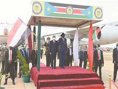 زيارة الرئيس السيسي  إلى جنوب السودان