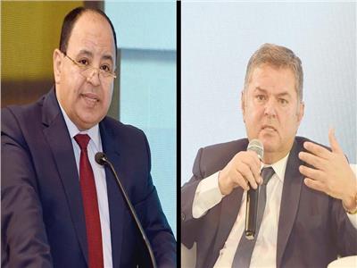 لدكتور محمد معيط  وزير المالية وهشام توفيق وزير قطاع الاعمال العام
