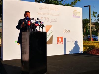وزير قطاع الأعمال خلال مؤتمر إطلاق السيارة الكهربائية "نصر E70"
