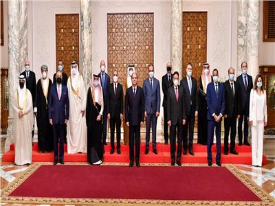 استقبال الرئيس عبد الفتاح السيسي لوزراء ومسئولي الإعلام العرب