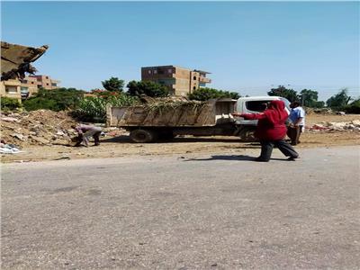 رفع 218 طن مخلفات من قرى شبين الكوم 
