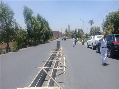 تطوير طريق عزبة الأهالي في القناطر